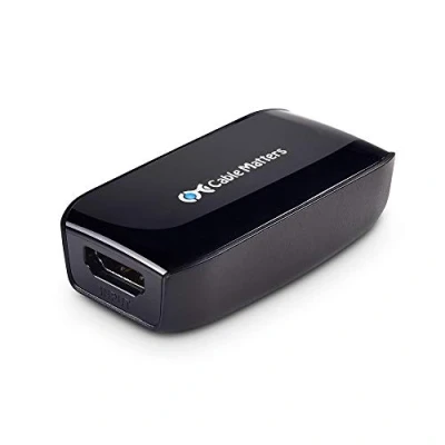Afbeelding van Cable Matters HDMI naar repeater (vrouwelijk vrouwelijk 2.0 signaalversterker) met 4K 60Hz resolutie en HDR voor Blu ray speler, HDTV, HTC Vive, Oculus Rift VR headset meer