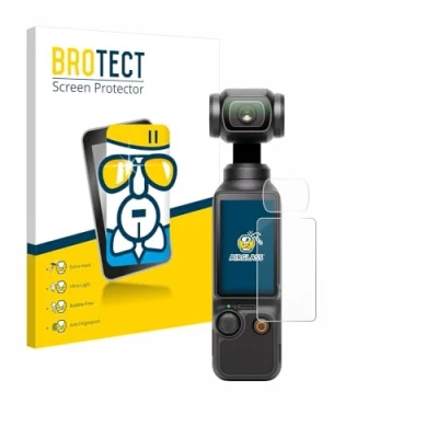Afbeelding van BROTECT Glas Screen Protector voor DJI Osmo Pocket 3 (Display + Lens) Schermbeschermer [9H Hardheid, Beschermglas Folie niet Gehard Glas]