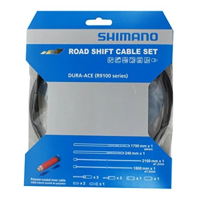 Afbeelding van Shimano Versnellingskabelset R9100 2100/1800 Mm Zwart 14 delig