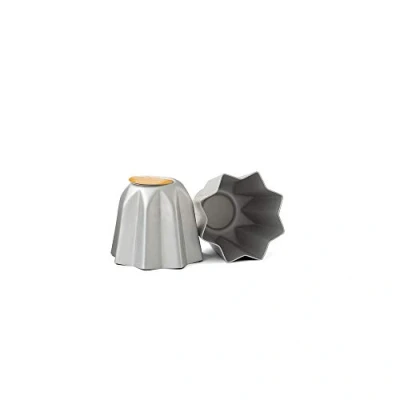 Afbeelding van DECORA Geanodiseerde aluminium mini Pandoro mal, zilver, 70 g, Ø 7,5 x 6,5 (H) cm, 1 stuk