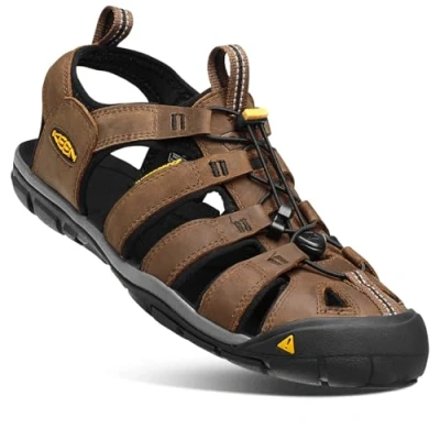 Afbeelding van KEEN Clearwater CNX Sandalen voor heren, Dark Earth Black Leder, 39.5 EU