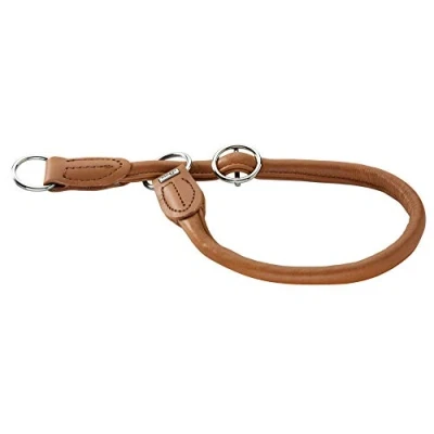 Afbeelding van Hunter Training Halsband Round &amp; Soft Elk Cognac
