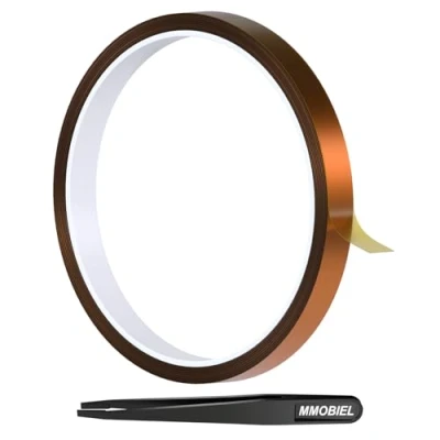 Afbeelding van MMOBIEL 12mm ESD Hittebestendige Polyimide Tape 30m Hittebestendig tot 280C.