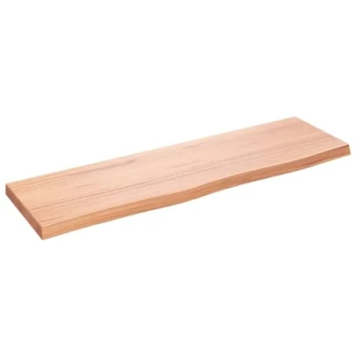 Afbeelding van Wandschap 100x30x40 cm behandeld massief eikenhout lichtbruin