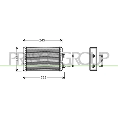 Afbeelding van PRASCO FT133H001 Warmtewisselaar