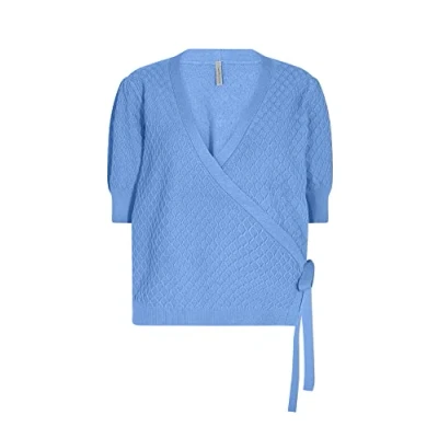 Afbeelding van SOYACONCEPT Dames SC KANITA 3 Gebreide damesjas, blauw, X Small, XS