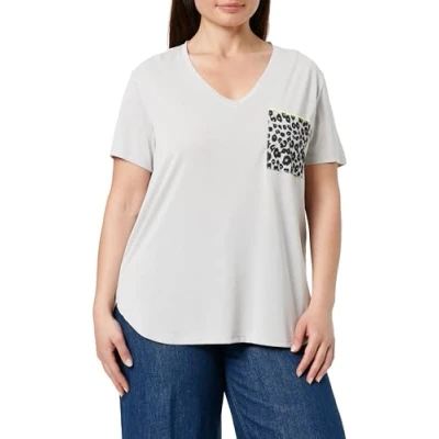 Afbeelding van Key Largo WT CAT Vneck Tshirt print, Dames, Maat: XXL, Silver