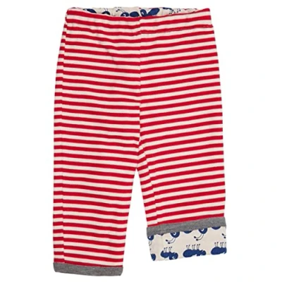Afbeelding van loud + proud Omkeerbare broek, GOTS gecertificeerd, tomaat, 62/68 cm