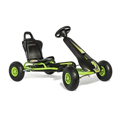 Afbeelding van Ferbedo Go AR 8G (skelt/kart in zwart/groen, met geluidsstuurwiel en luchtbanden, vanaf ca. 5 11 jaar) 112005