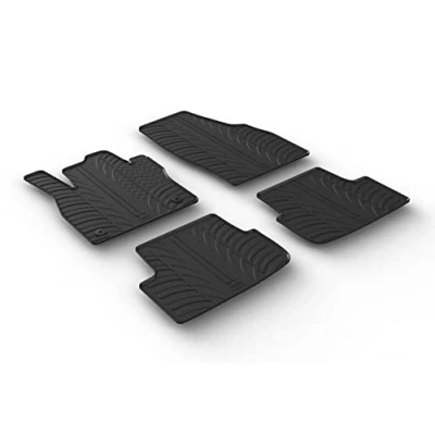 Afbeelding van Gledring Rubbermatten passend voor Seat Ibiza 6F 5 deurs 6/2017 &amp; Arona 11/2017 (T profiel 4 delig + montageclips)