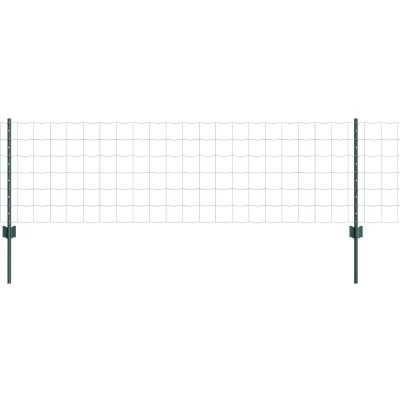 Afbeelding van vidaXL Euro Hek Set van 3 Groen Gegalvaniseerd staal 50 x 0.6 m