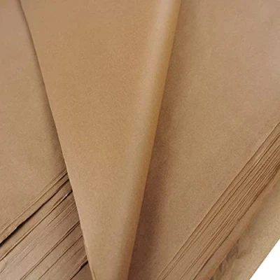 Afbeelding van Bruin zijdepapier 25 grote vellen, zuurvrij kunstpapier, perfect voor cadeauverpakking, opslag, verpakking, kunst en ambacht, bulkverpakking archiveren versnipperen, 70 x 50 cm velformaat