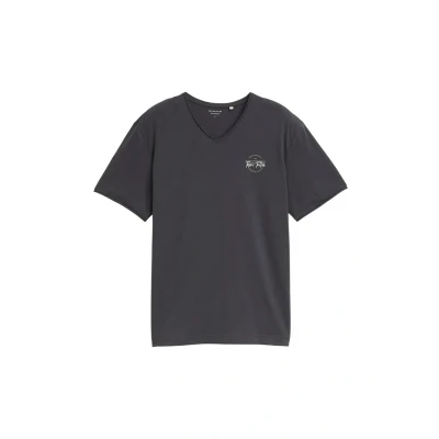 Afbeelding van TOM Tailor Tshirt print, Heren, Maat: XXL, Tarmac grey