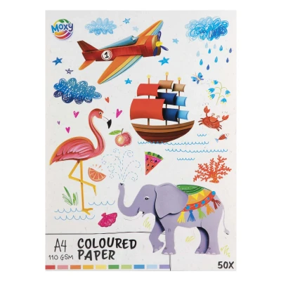 Afbeelding van Creative Craft Group Gekleurd papier a4, 50 vellen 10 kleuren