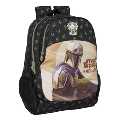 Afbeelding van Schoolrugzak the Mandalorian This is way Zwart 32 x 44 16 cm