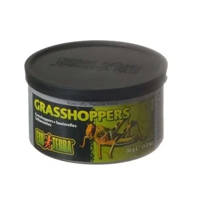 Afbeelding van Exo Terra Gekookte grashupper uit de doos, enkel voer voor reptielen, 34 g