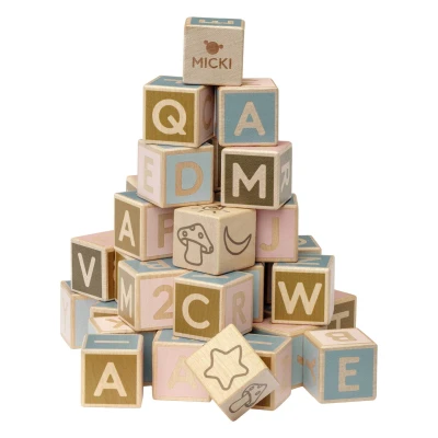 Afbeelding van Micki Letterblokken 36 stuks