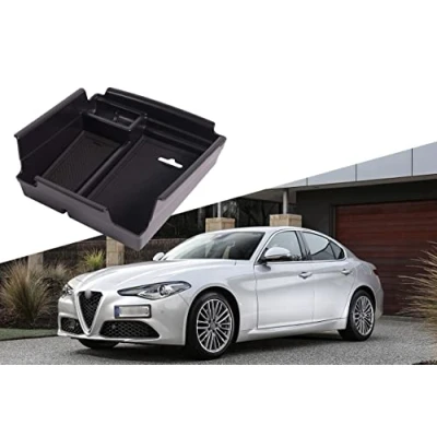 Afbeelding van Opbergdoos, organizer, houder, middenconsole, armleuning, handschoenenvak voor Romeo Giulia 2017 2018 2019