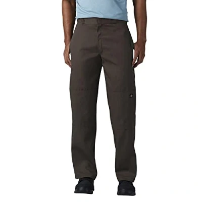 Afbeelding van Dickies Losse pasvorm werkbroek met dubbele knie voor heren, DONKERBRUIN, 32W / 30L