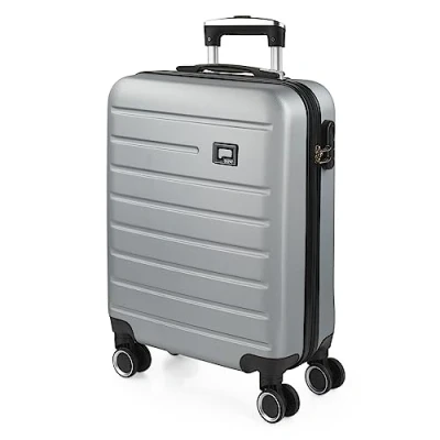Afbeelding van SKPAT Bagage Cabine 55x35x25 Stijlvolle Valise 55x40x20, Valise, Grande Taille, Valises 175250, Zilver