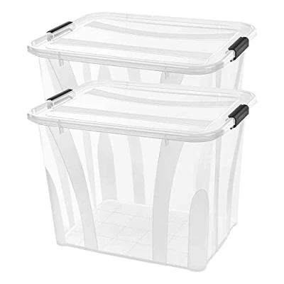 Afbeelding van Siena Home Opbergdoos, 55 l, set van 2 Anzio