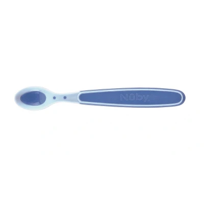 Afbeelding van Nuby Warmtegevoel lepel blauw 3 maanden+ stuks