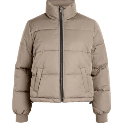 Afbeelding van Object Objzhanna Short Jacket Winterjas, Dames, Maat: XL, Brown