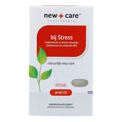 Afbeelding van New Care bij Stress met rhodiola en L theanine vegan 60 tabletten