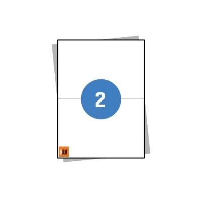 Afbeelding van DULA Etiketten Stickervellen A4 2 Stickers per vel 210 x 148 mm 100