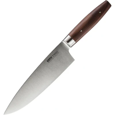 Afbeelding van GEFU Koksmes, 20 cm, Staal, Walnoothout ENNO
