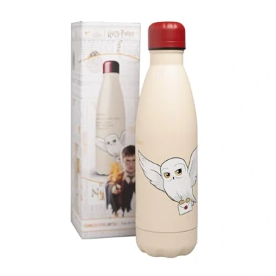 Afbeelding van Grupo Erik Harry Potter Water Bottle Hedwig 500 ml 17 oz, Hot And Cold Bottle, 500ml Metal, Cute Gifts, Merchandise