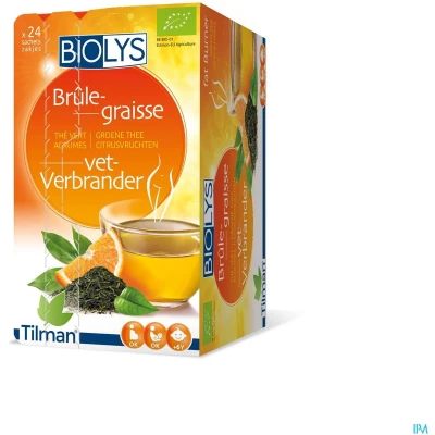 Afbeelding van Bioly Groene Thee Citroenvruchten 24 Zakjes