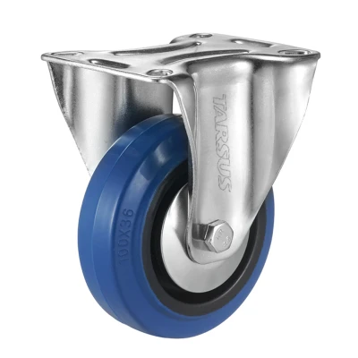 Afbeelding van Bokwiel 125 mm rubber blauw TARSUS