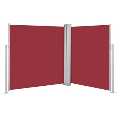 Afbeelding van Windscherm uittrekbaar 140x600 cm rood