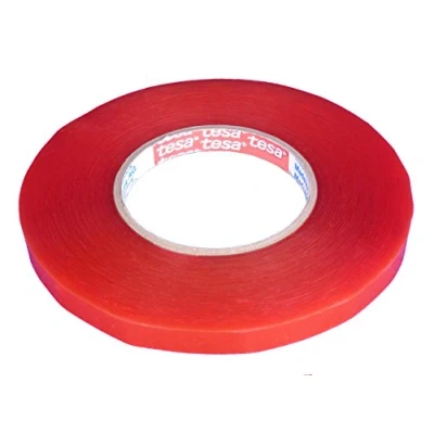 Afbeelding van Tesa 4965 Tesafix Professional High Tack Dubbelzijdige Clear Tape, 50 m 12 mm, transparant