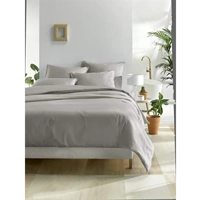 Afbeelding van Dekbedovertrek De Witte Lietaer Olivia Dove Satijn 260 x 200 / 220 cm Extra Breed