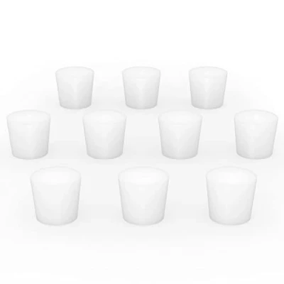 Afbeelding van stonylab Silicium Rubberen Stoppers, Witte Taps Toelopende Lab Seal Silicon Stoppers Rubber Pluggen (10 Pack, 6#)