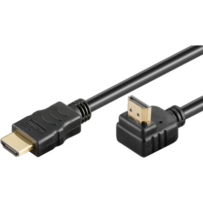 Afbeelding van HDMI kabel 90 haaks naar boven 2.0 (4K 60Hz + HDR) / zwart 3 meter