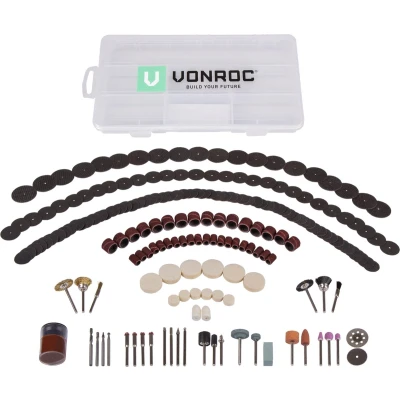 Afbeelding van VONROC roterende multitool Accessoireset 192 stuks Universeel voor multitools