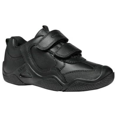 Afbeelding van Geox Wader Sneakers laag voor kinderen, Maat: 41, Black Leer/ synthetisch