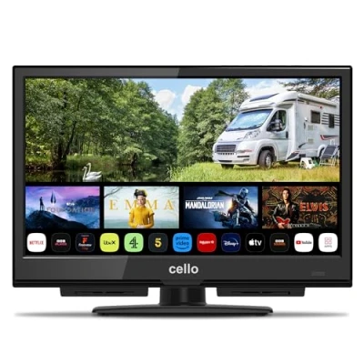 Afbeelding van CELLO C1624WS 12V 16&quot; Smart Camping Travel TV WEBOS by LG Full HD LED Triple Tuner DVB T/T2 C S2 HDMI USB Bluetooth Car Adapter &quot;Pitch Perfect Sound&quot; voor een unieke geluidservaring