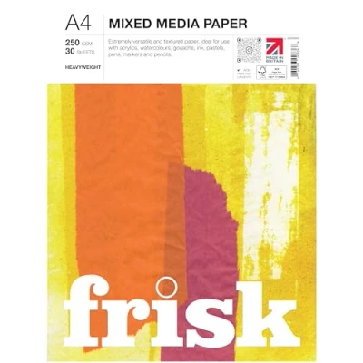 Afbeelding van Frisk Mixed Papier Pad A4 250 g/m², Wit