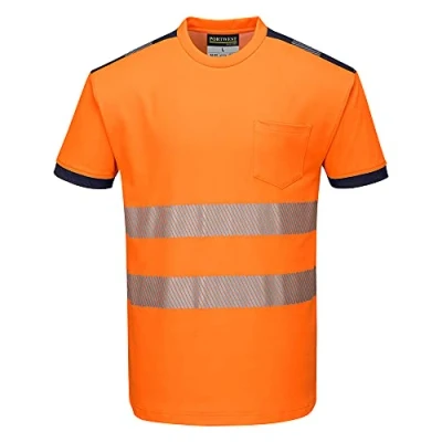Afbeelding van PW3 Hi Vis Vision T Shirt Korte Mouw maat XXL, OrNa