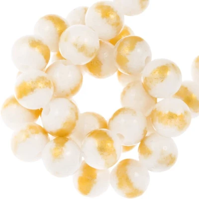 Afbeelding van Mashan Jade Kralen (4 mm) White (90 stuks)