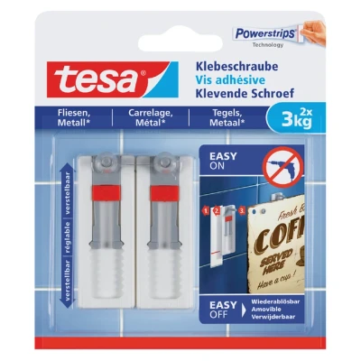 Afbeelding van Klevende schroef Tesa tegels en metaal verstelbaar 3kg