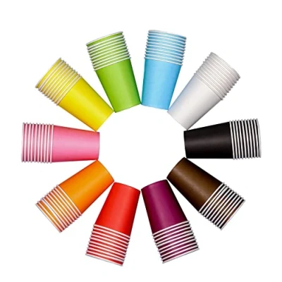 Afbeelding van Wegwerp papieren bekers,100 stuks,warme dranken,kartonnen bekers,wit,250 ml,kerstbekerset, karton, espresso,kartonnen bekers, kleine kinderen,doe het zelf,feestbenodigdheden,koffie,thee,warme en