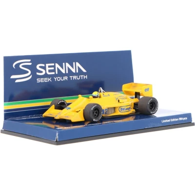 Afbeelding van Lotus Honda 99T, Senna, 1st Win Monaco GP 1987 Dirty Version 1:43 Minichamps