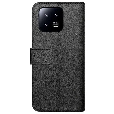 Afbeelding van Just in Case PU leer Book Zwart Xiaomi 13