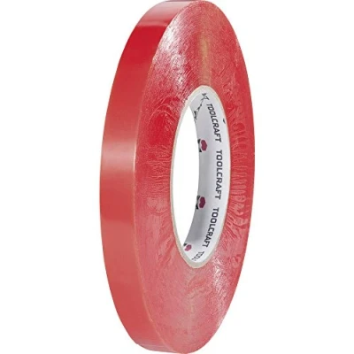 Afbeelding van TOOLCRAFT 1397P1550C Dubbelzijdige tape Transparant (l x b) 50 m 15 mm 1 stuk(s)