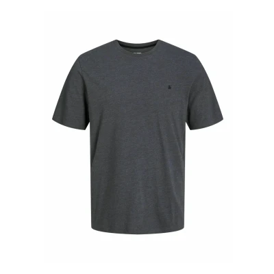 Afbeelding van Jack &amp; Jones PLUS SIZE Einfarbig Tshirt basic, Heren, Maat: 6XL, Dark grey melange